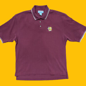 Florida State FSU Vintage Cotton Blend Polo Shirt Maroon Gold Men's Size XL